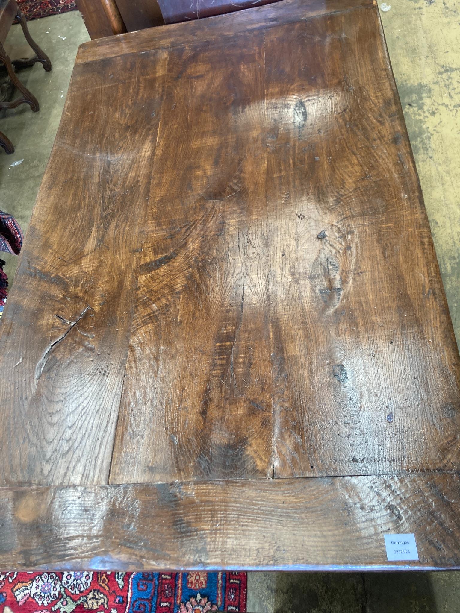 An oak refectory table